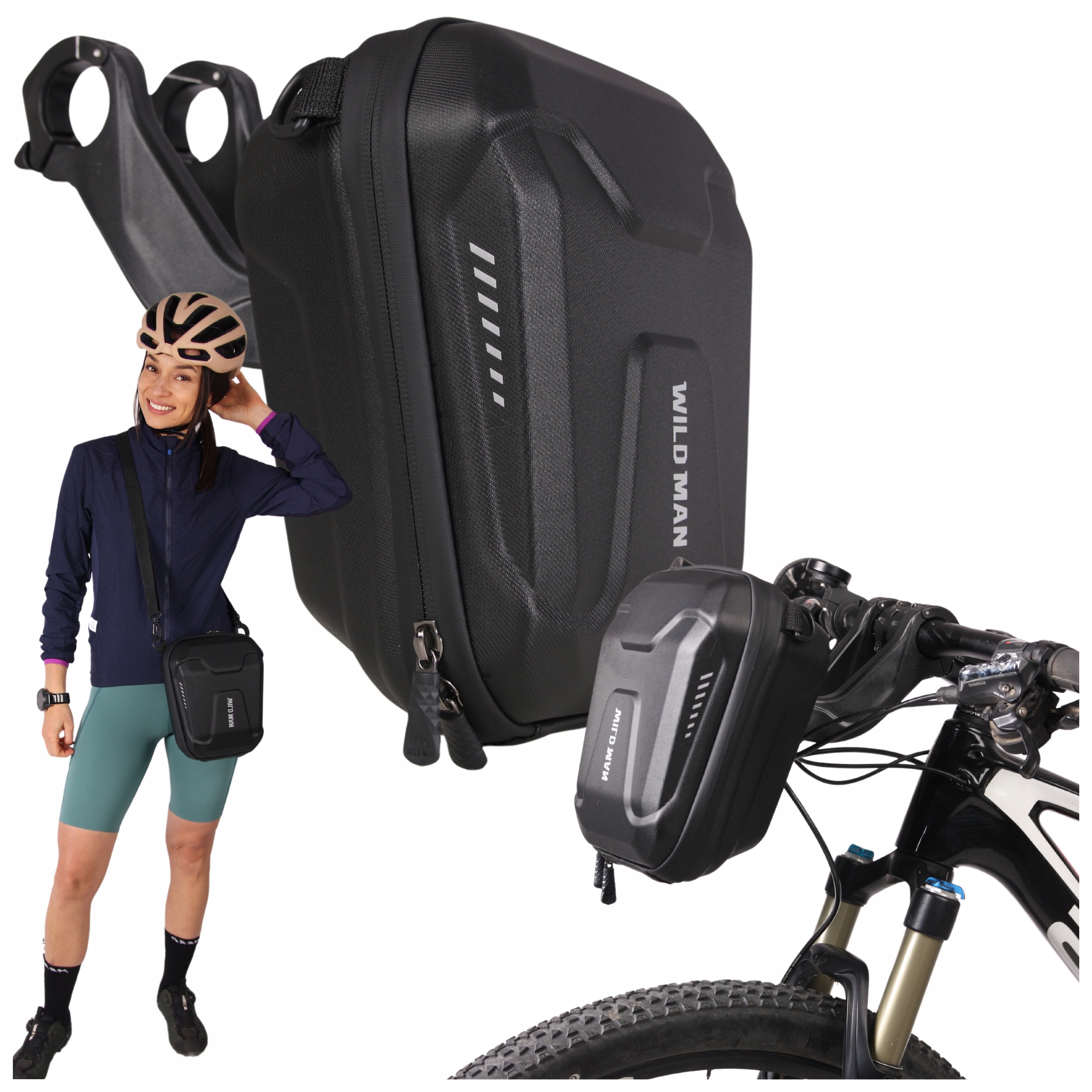 Cyklistická Brašna Na Řídítka Taška Tvrdá Koloběžka Zámek Voděodolná 3L XL