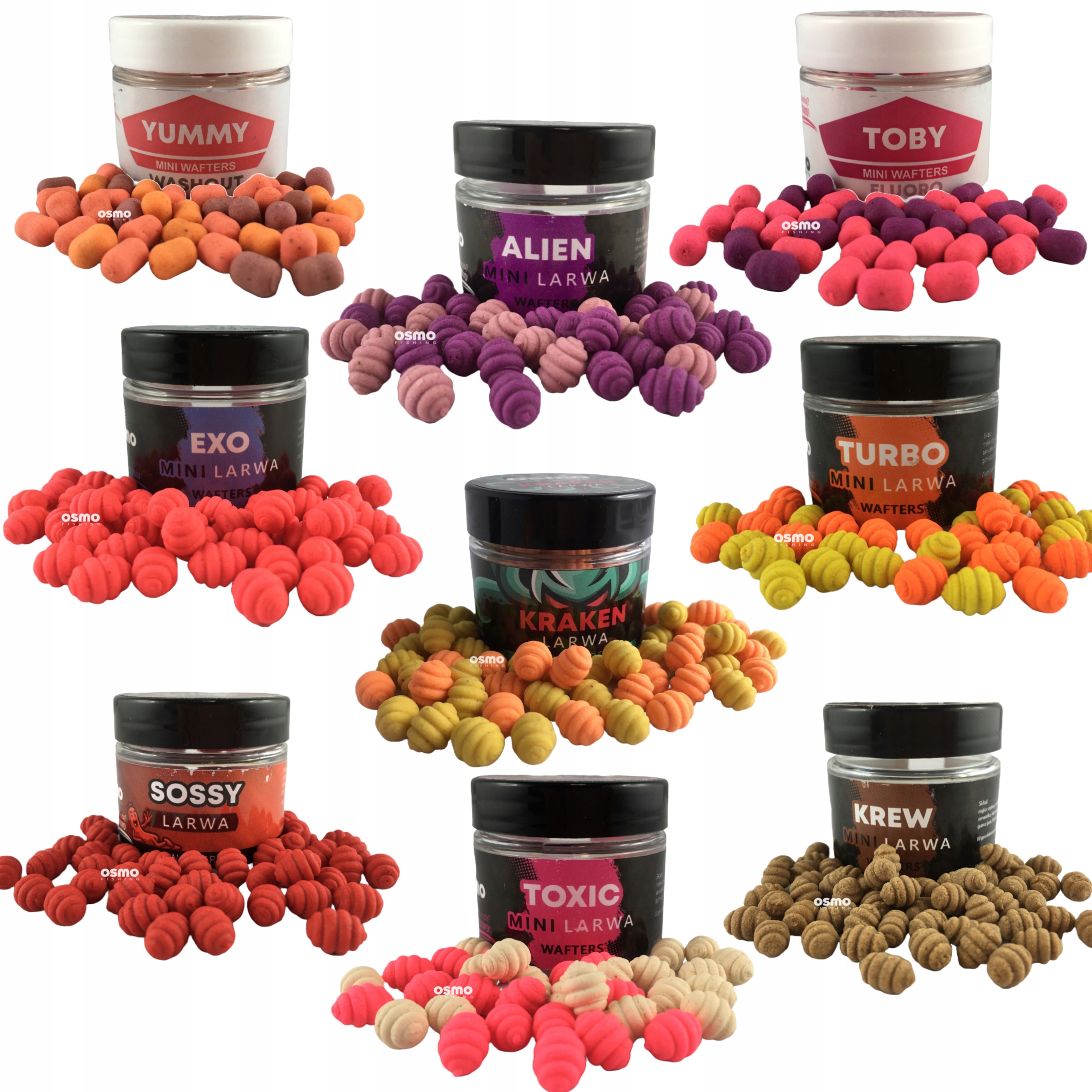 Zestaw 9x Mini Wafters Method Feeder Osmo Killers
