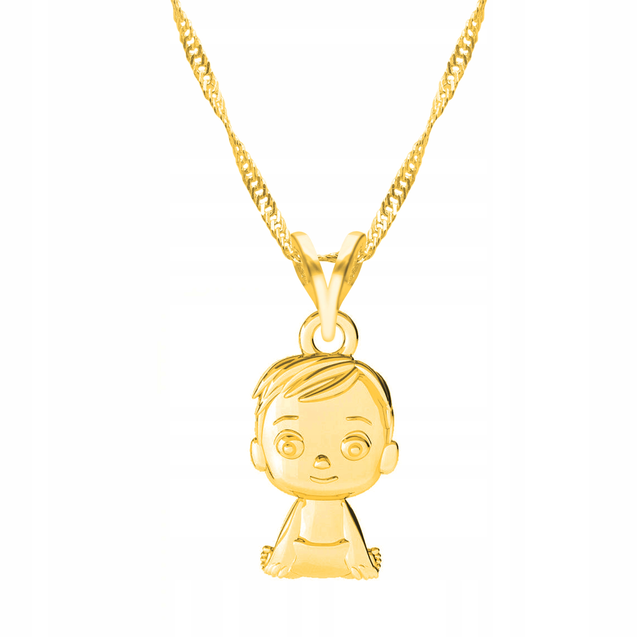 Řetízek zlatý náhrdelník 925 Chlapec Dítě