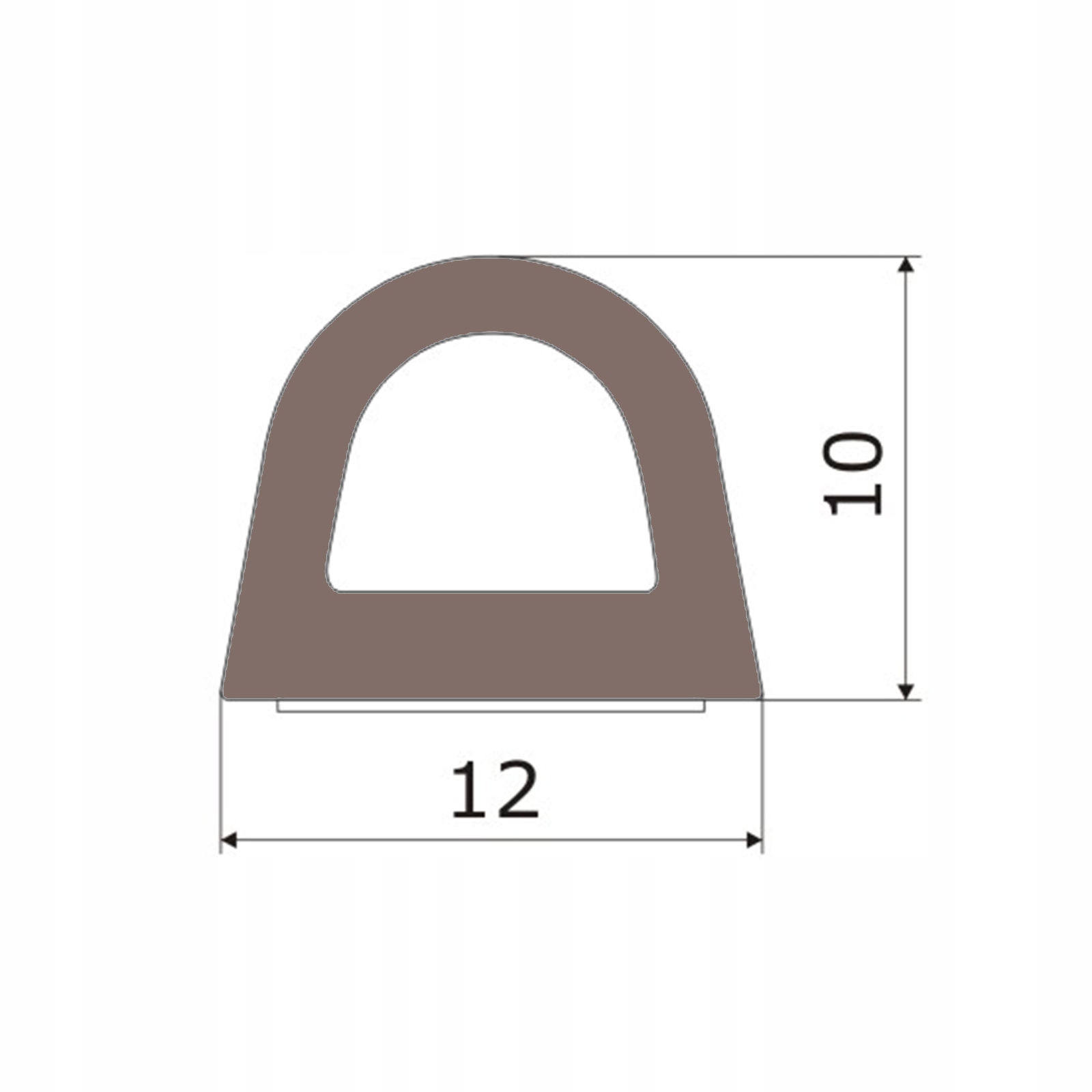 USZCZELKA do Drzwi Okien SAMOPRZYLEPNA 12x10 D 25m