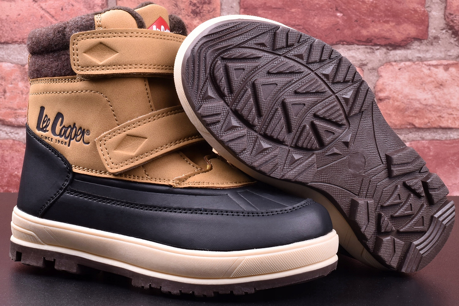 Śniegowce Dziecięce Lee Cooper ocieplane zimowe trapery sportowe 2059 r.32 Płeć chłopcy dziewczynki