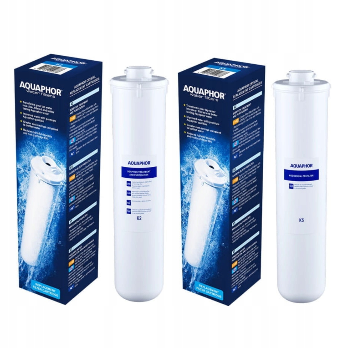 Filtry na mały serwis Aquaphor Morion (K2 K5), wkład filtrujący 2 szt
