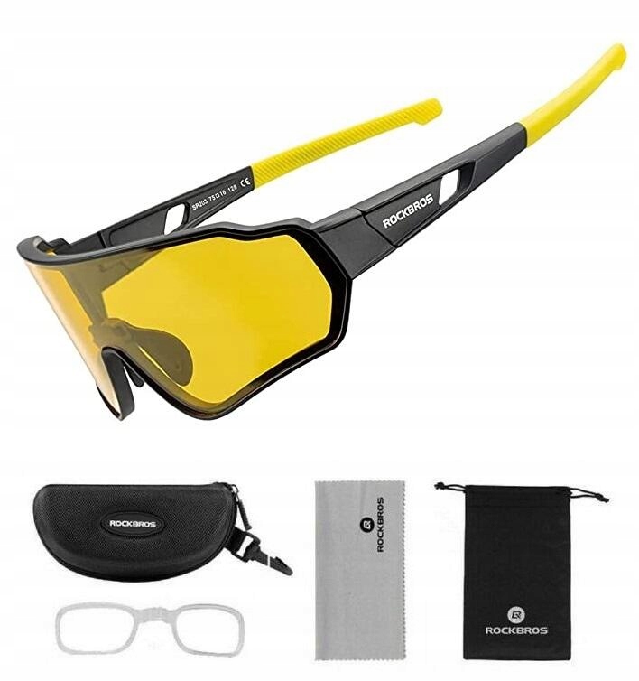 Sportovní polarizační brýle Uv Pro Řidiče Žluté Bonus