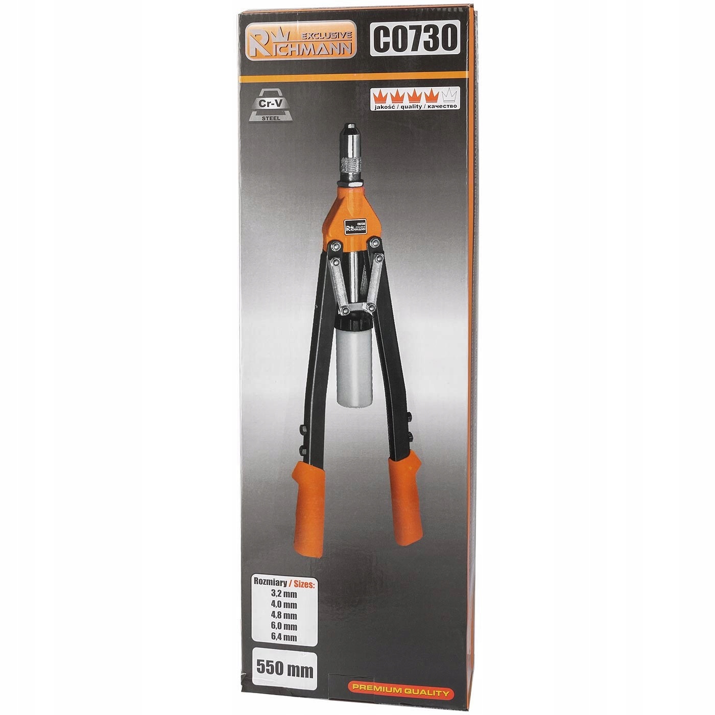 NITOWNICA NOŻYCOWA DO NITÓW ZRYWALNYCH + NITY Zasilanie ręczne