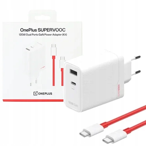 Síťová Nabíječka OnePlus Dualports GaN Supervooc 120W Rychlá Originální