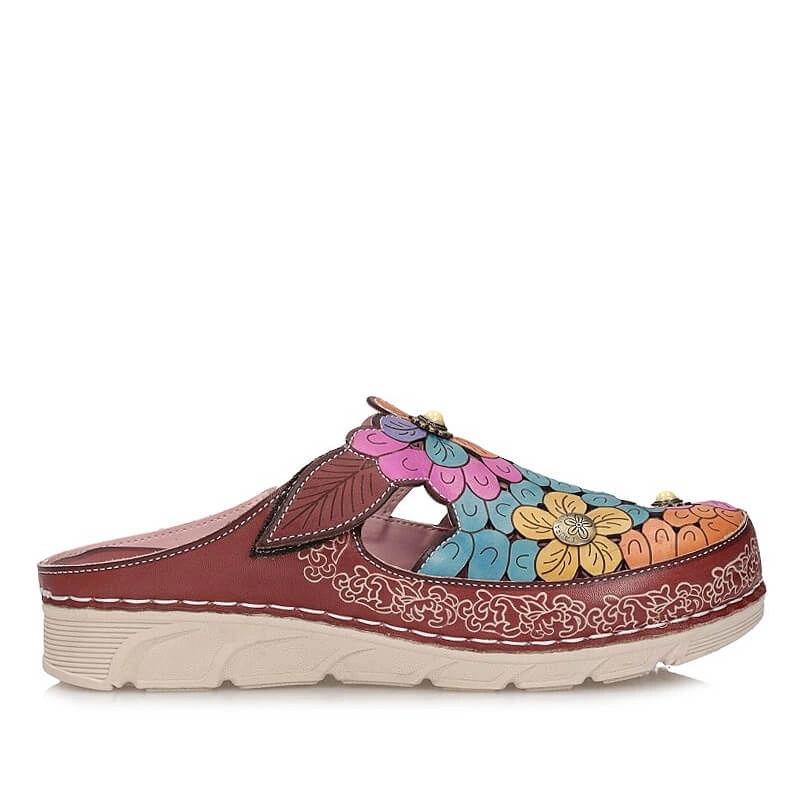 Nazouváky pantofle Laura Vita 0007644 Dorry 22- Brun- F4 hnědé nazouvací