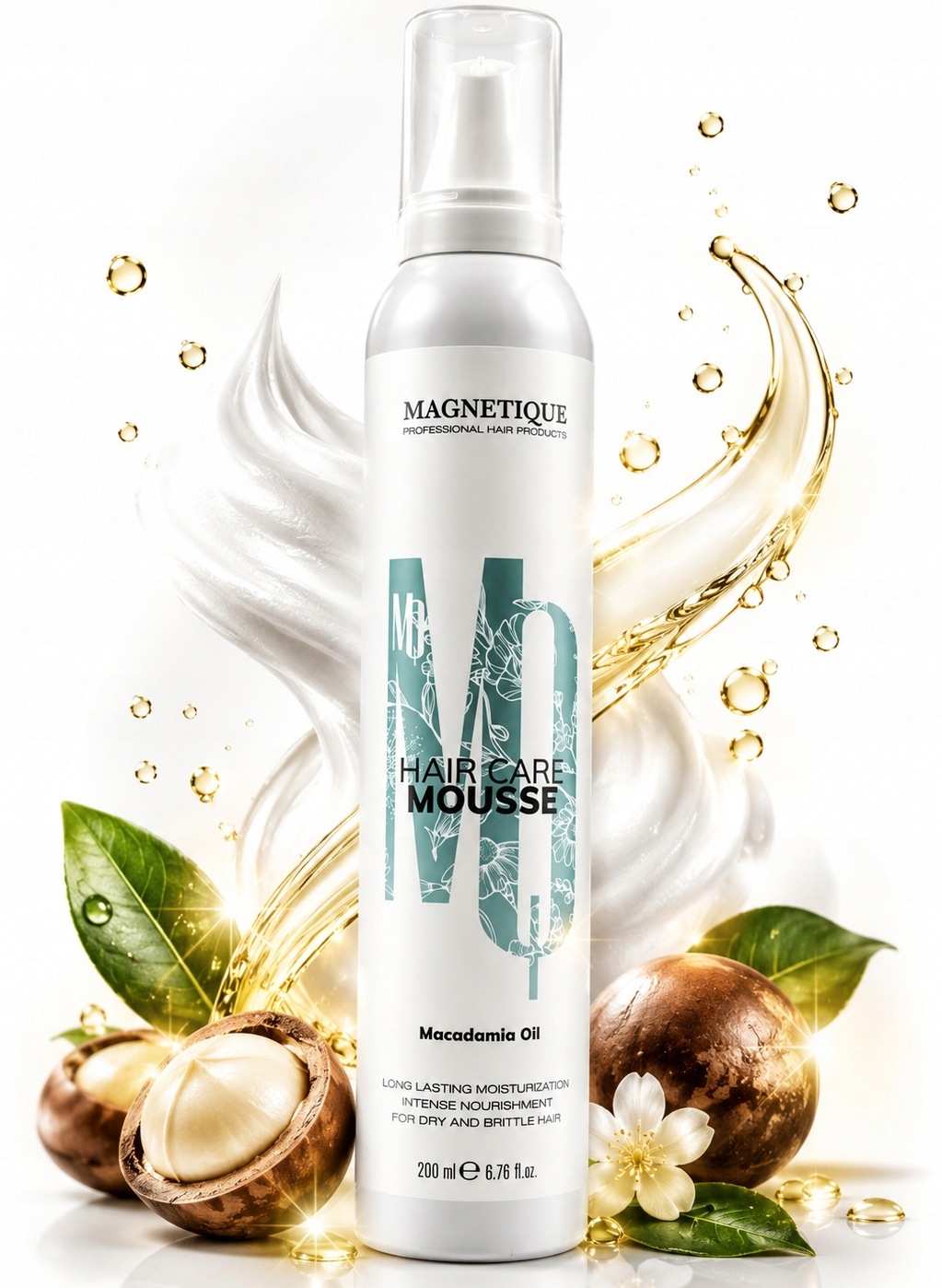 Magnetique Macadamia oil hair care mousse kondicionér v pěně 200 Ml