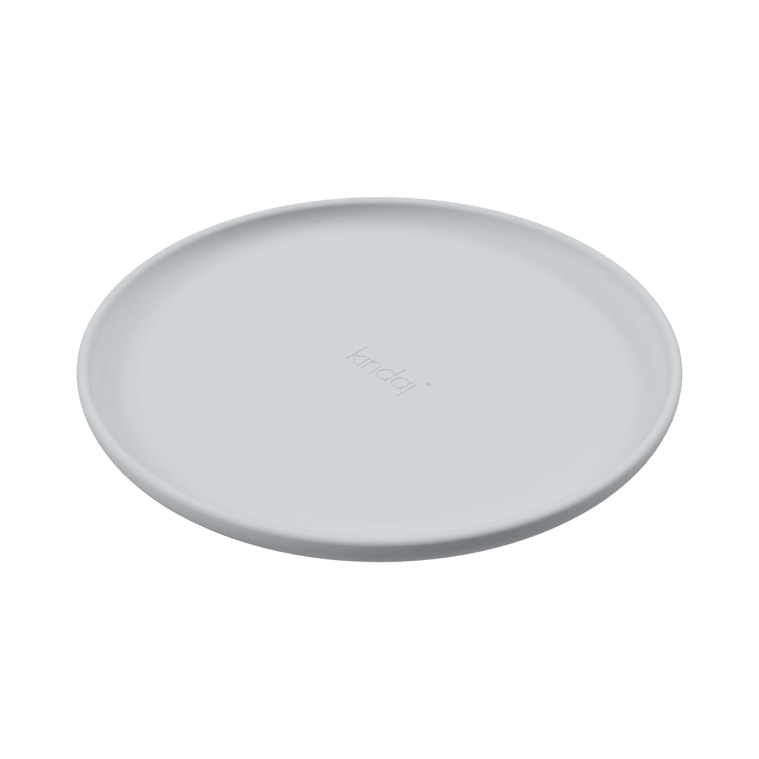 Talerz silikonowy kindaj basic - gray violet