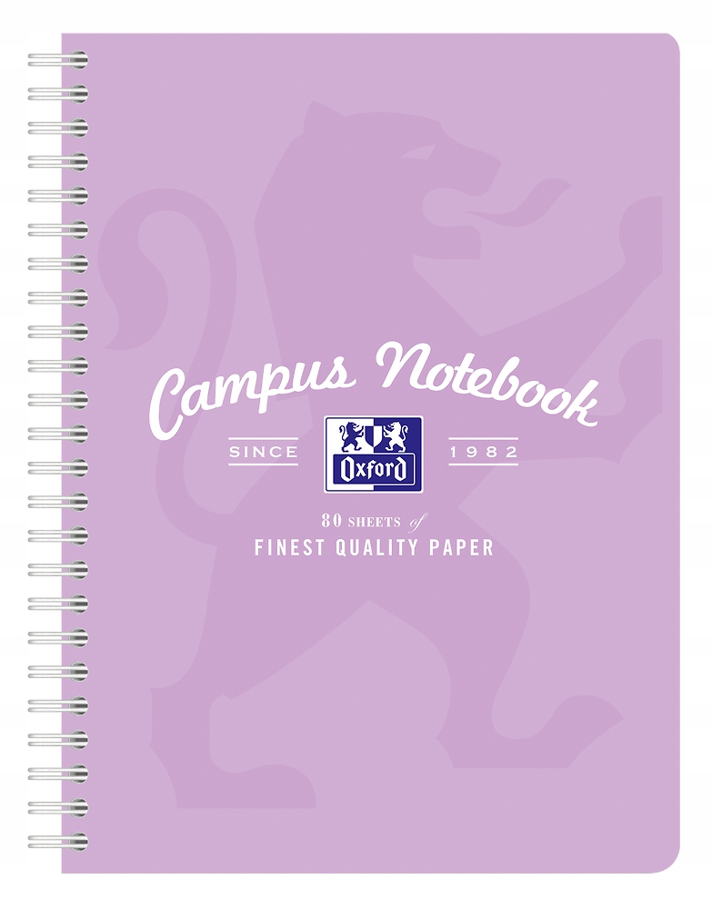 KOŁOZESZYT OXFORD CAMPUS PASTEL B5+/80K KRATKA Marka Oxford
