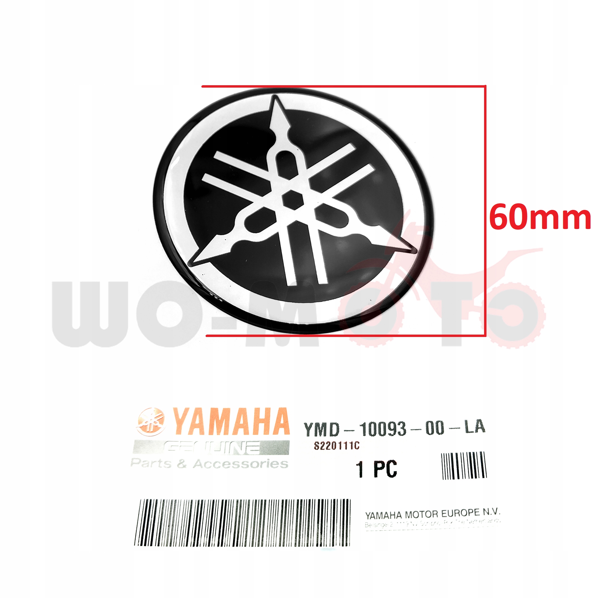 

Znaczek Naklejka Żelowa Emblemat 60mm Yamaha Logo