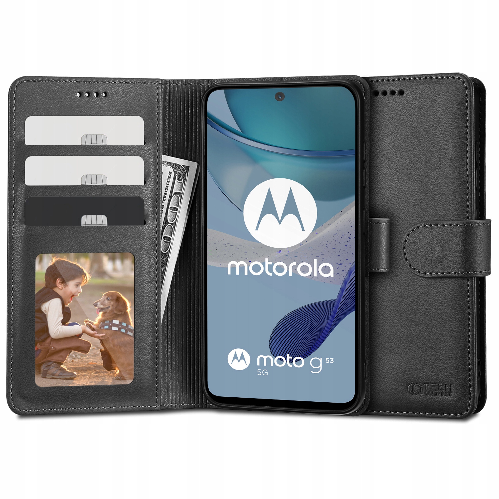 

Wallet Etui Case Skórzane Portfel Na Moto G53 5G