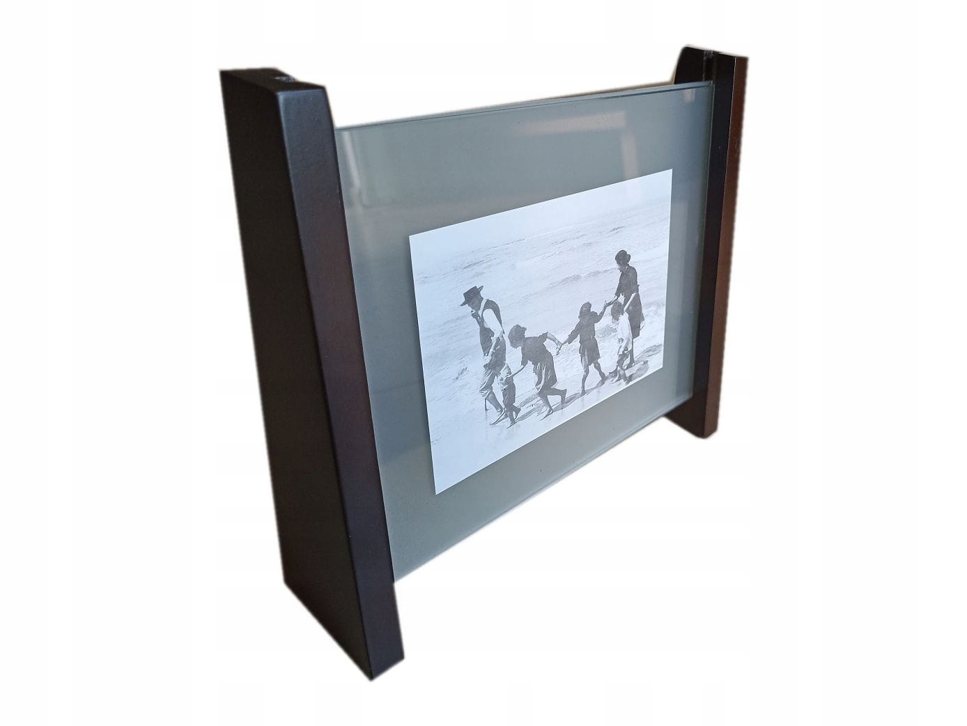 

Piękna nowoczesna ramka na zdjęcie drewno szkło