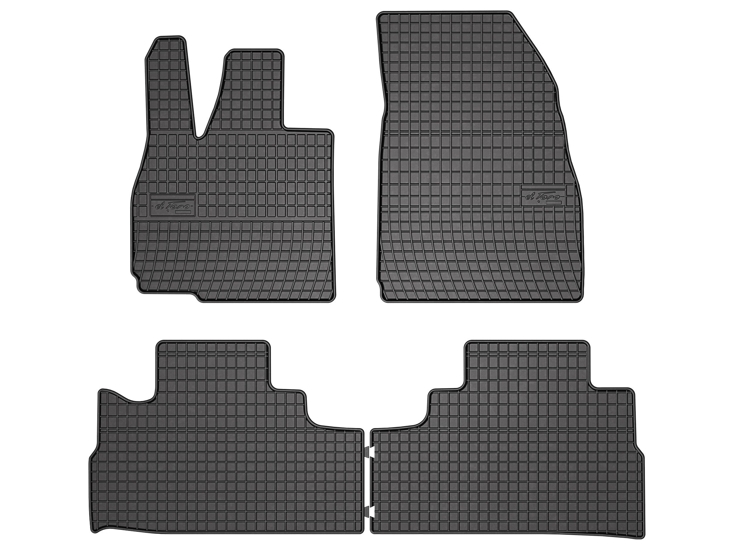 Dywaniki gumowe do Omoda 9 od 2025 suv komplet 4 szt. SolidPRO rant 1,5 cm