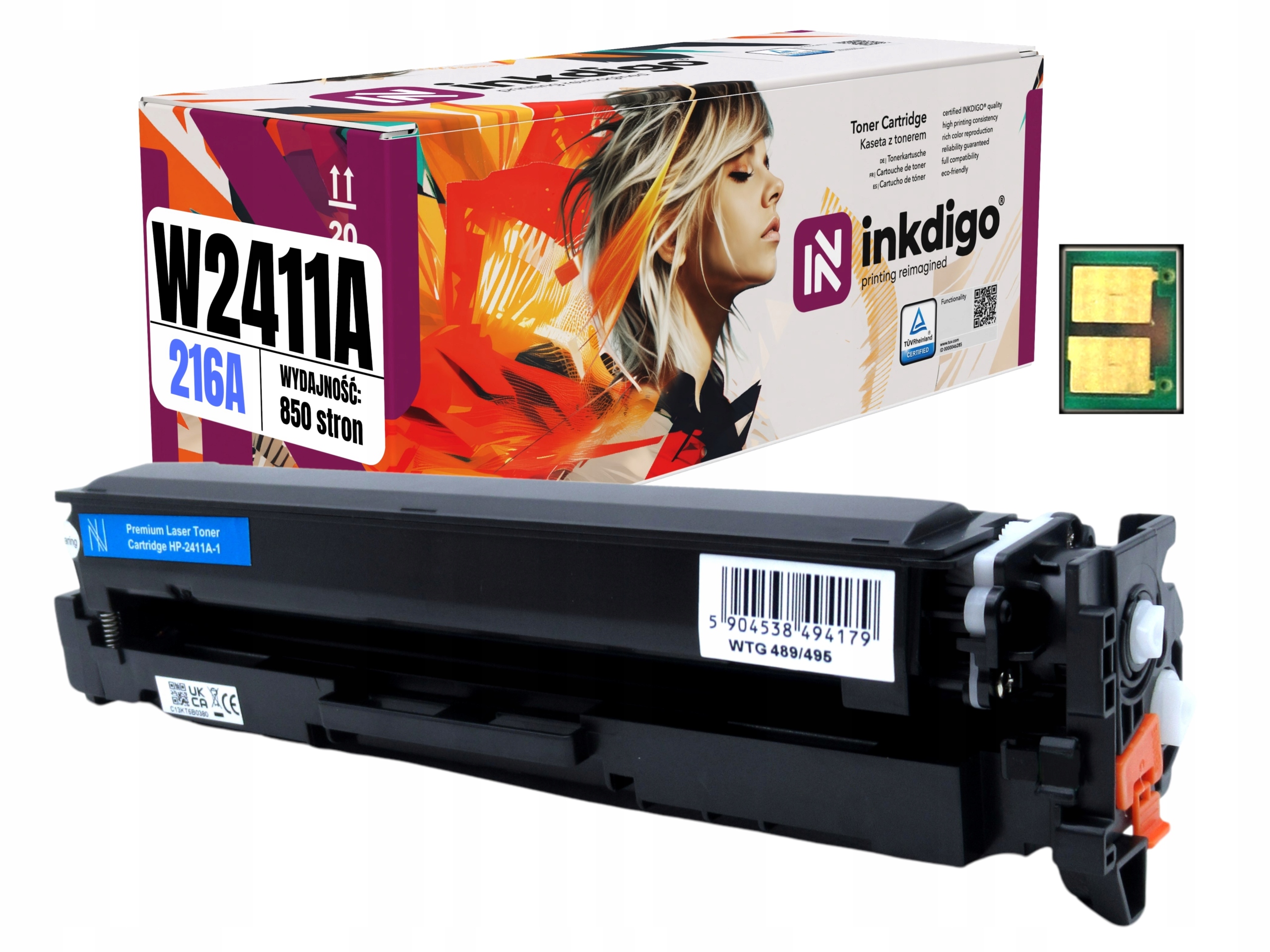 Náhradný toner s čipom W2411A pre Hp Color LaserJet Pro M155nw M182n M183fw