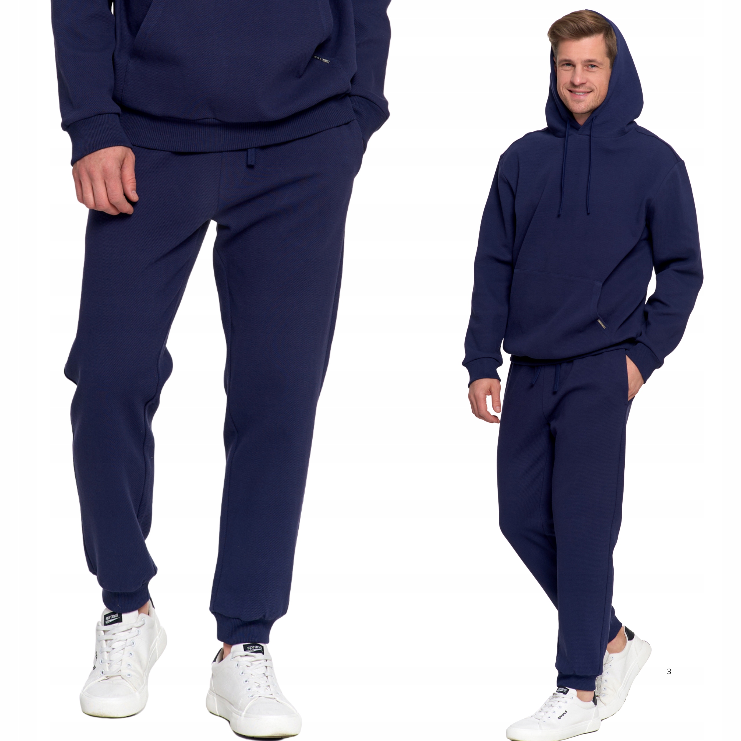 Pánská tepláková souprava mikina s kapucí a kalhot Bavlna Moraj M