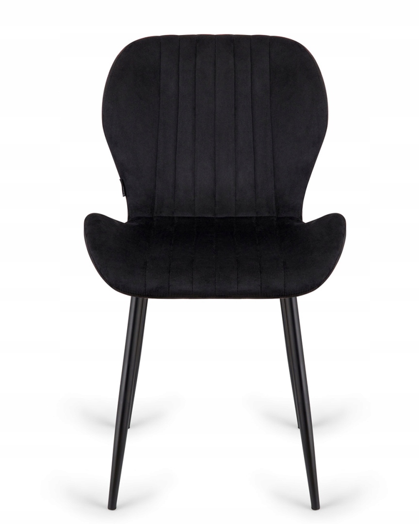 Krzesło tapicerowane welurowe wygodne przeszycia glamour Lugano miękkie Liczba krzeseł w zestawie 1