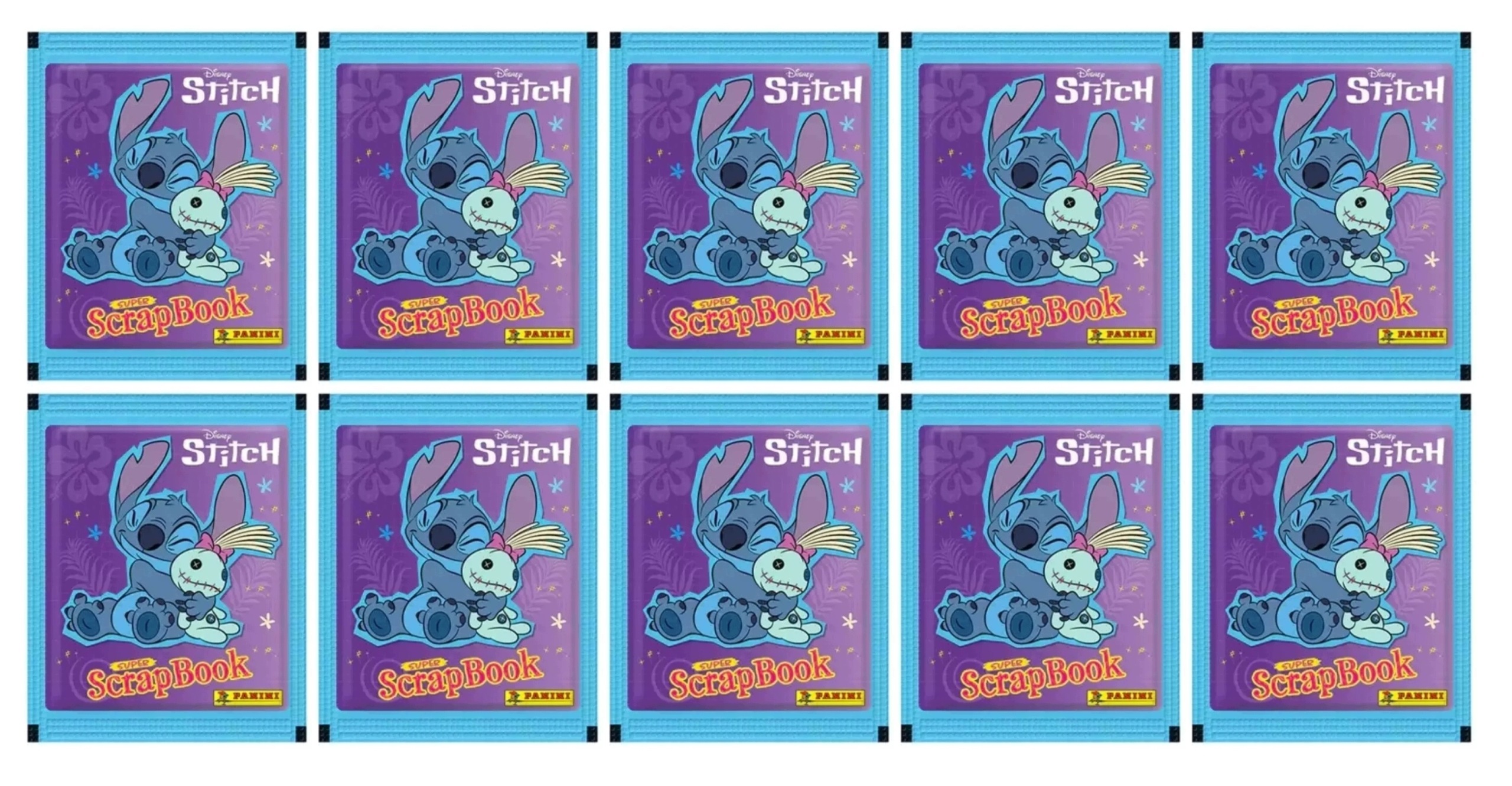 10 X Saszetka Panini Stitch Z Naklejkami Naklejki Stitch