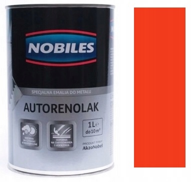 Nobiles Autorenolak Farba Samochodowa L 614 Czerwony Meksykański 1L