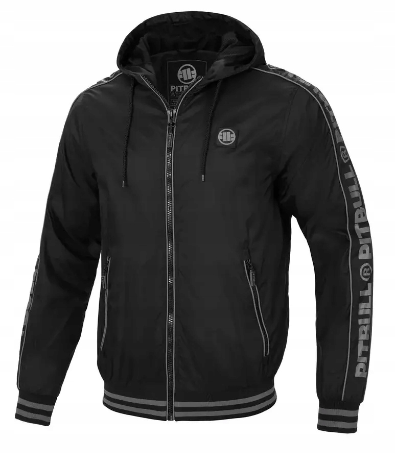 Pánská přechodová bunda s kapucí Pit Bull Whitewood černá vel. 3XL