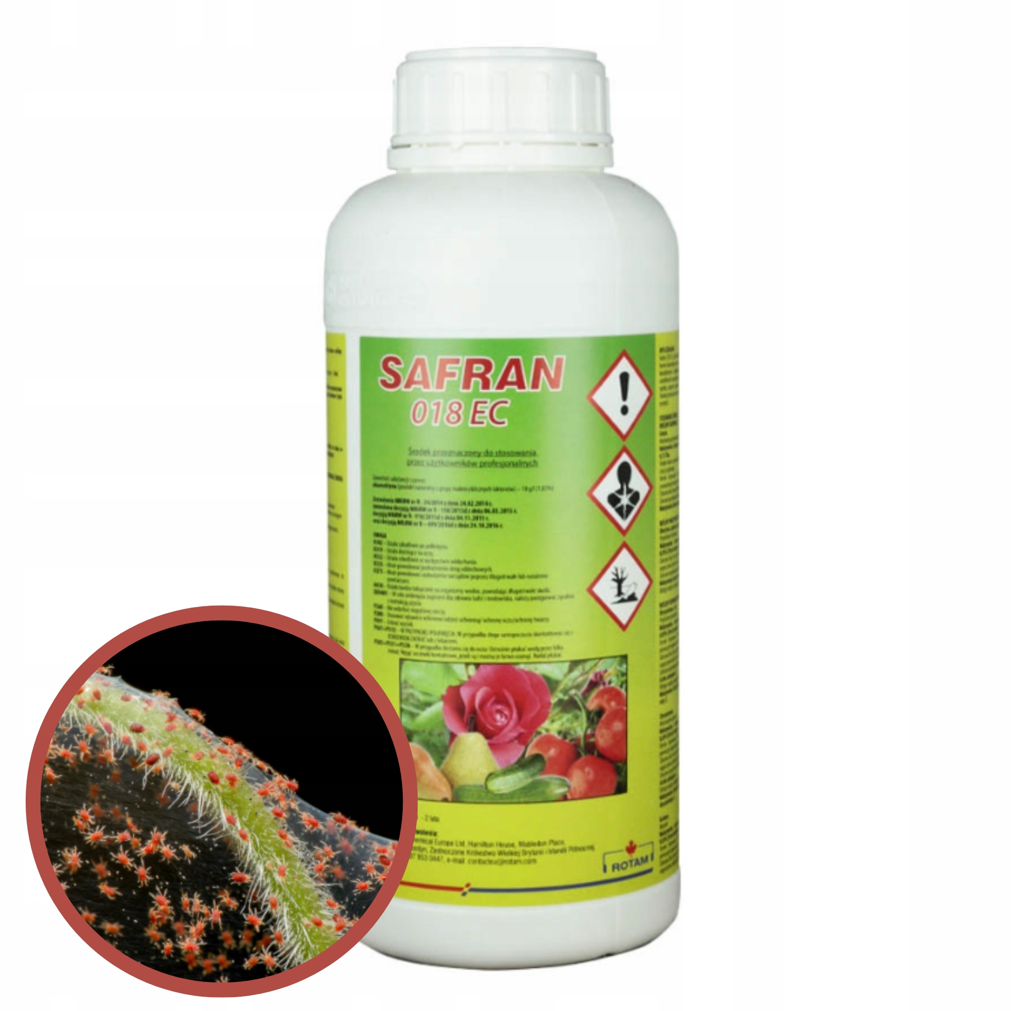 Safran 18 Ec 1L preparat owadobójczy grusza truskawki przędziorki