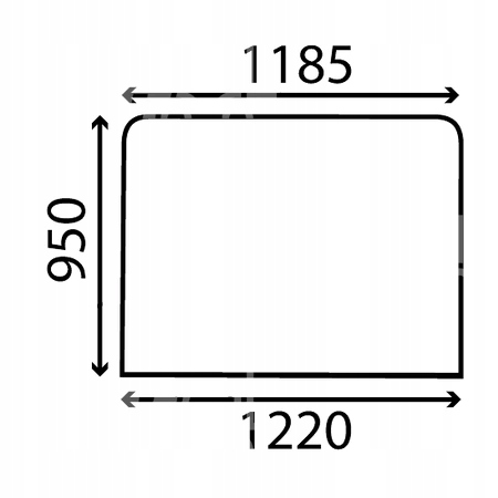 čelní sklo traktor Renault série 751-8514 781S přední