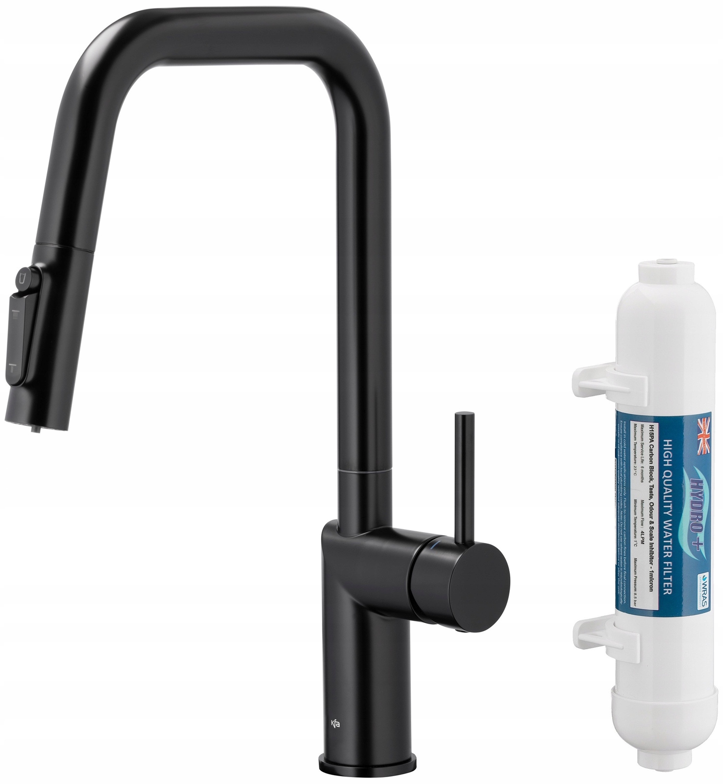 Kfa Kuchynská Batéria Duero Pure Style Hydro+ Filter, Čierna