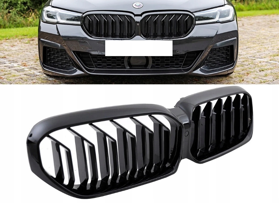 Bmw G30 G31 2020-2025+ Lift LCI Predná Mriežka Nárazníka predný nárazník atrapa Čierny lesk ala M5