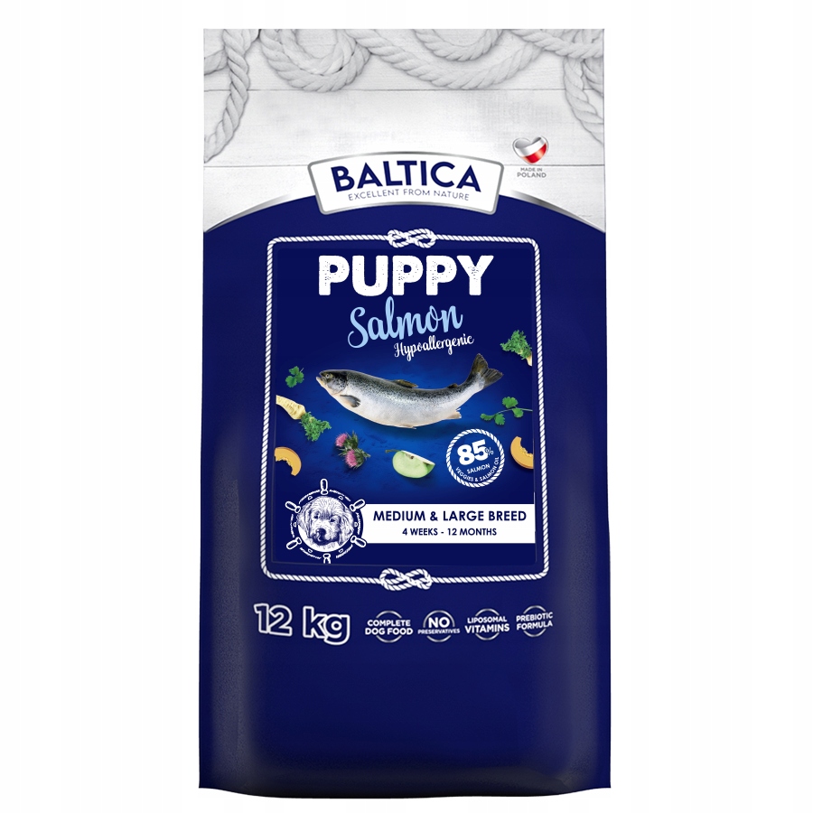 Baltica Sensitive Losos 12 kg Krmivo pro štěňata M/L