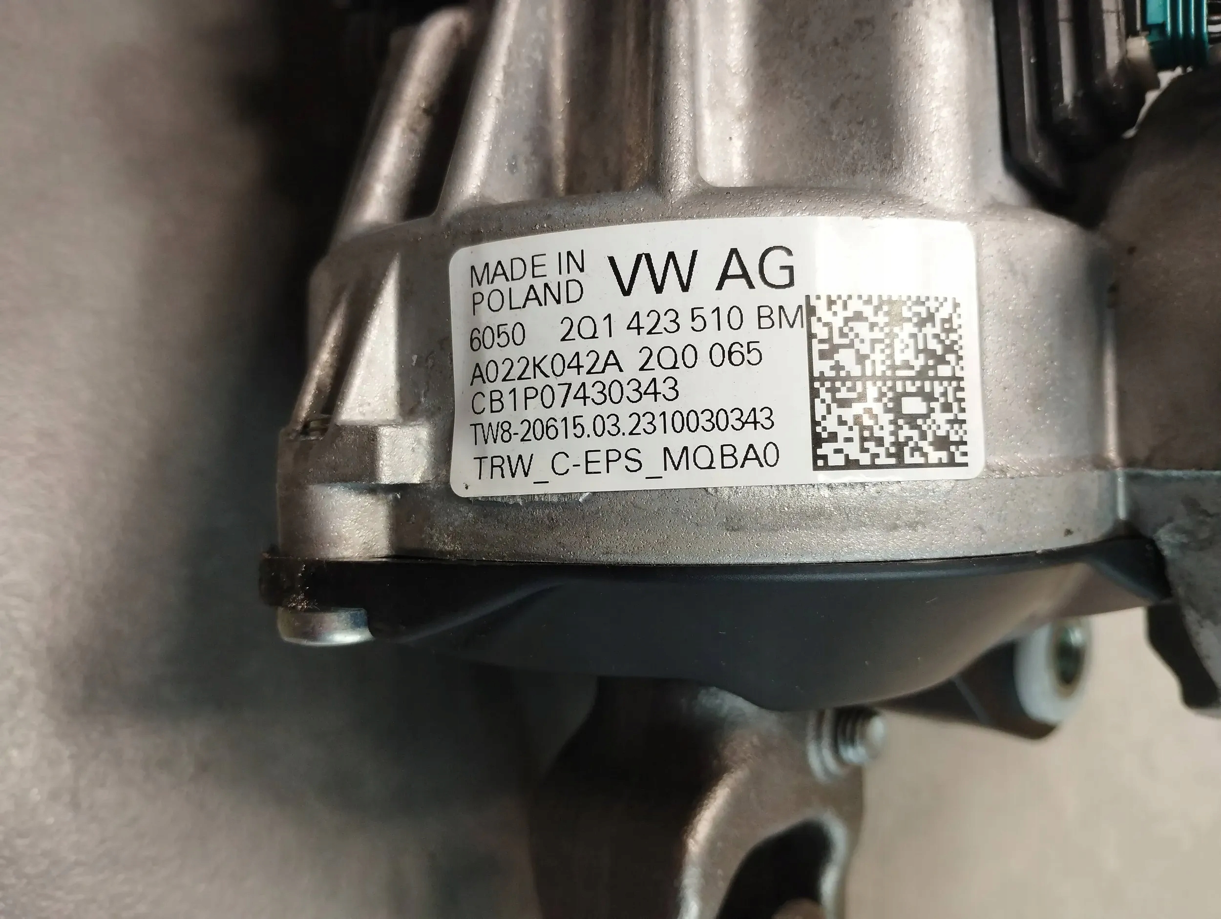VW Polo VI 2G power steering 2Q1909144AB