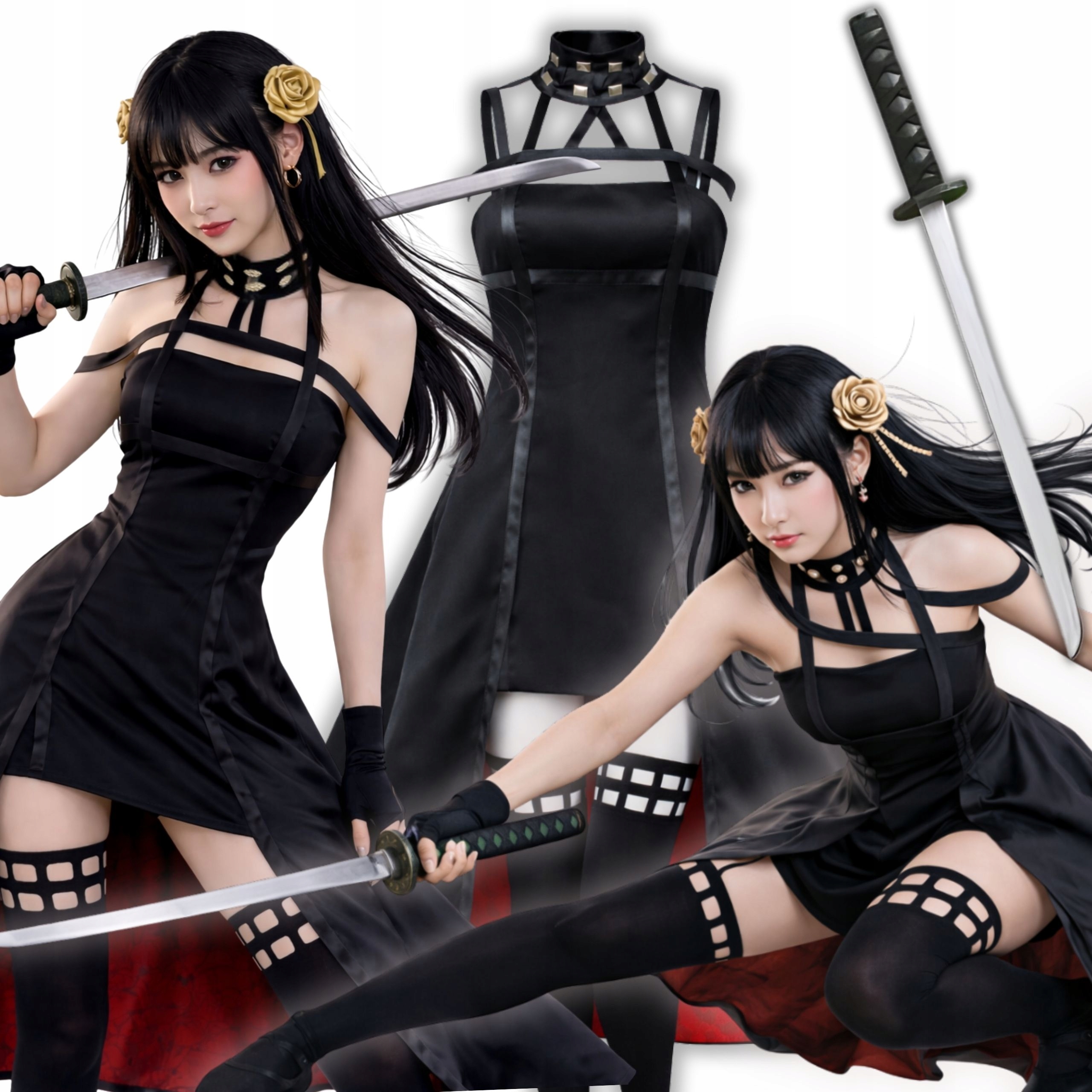 Kostým Yor Forger Anime Cosplay Kostým Bojovnice Meč 152 158 Xs S