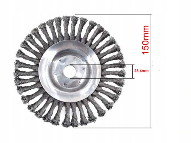 DRUCIAK TARCZA SZCZOTKA DRUCIANA DO KOSY CHWASTY Marka Garden