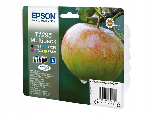 Epson cartridge T1295 (black/cyan/magenta/yellow) multipack (jablko)