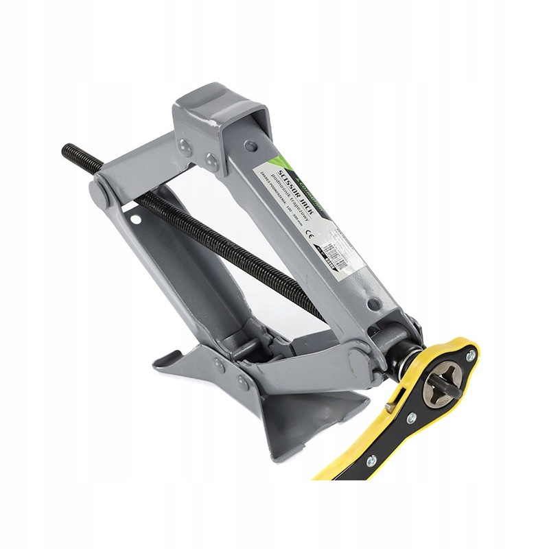 PODNOŚNIK SAMOCHODOWY LEWAREK TRAPEZOWY DO ZMIANY KÓŁ Z KLUCZEM 2T 2000KG Minimalna wysokość podnoszenia 100 mm