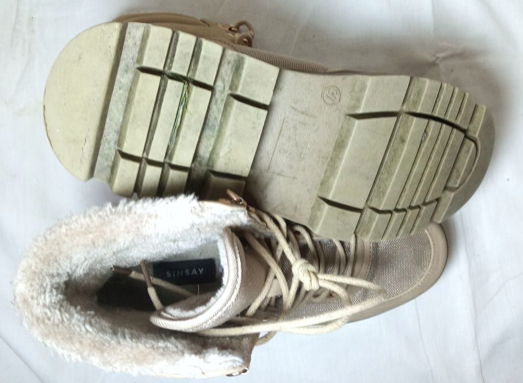 SINSAY botki trapery rozm. 37 Rozmiar 37