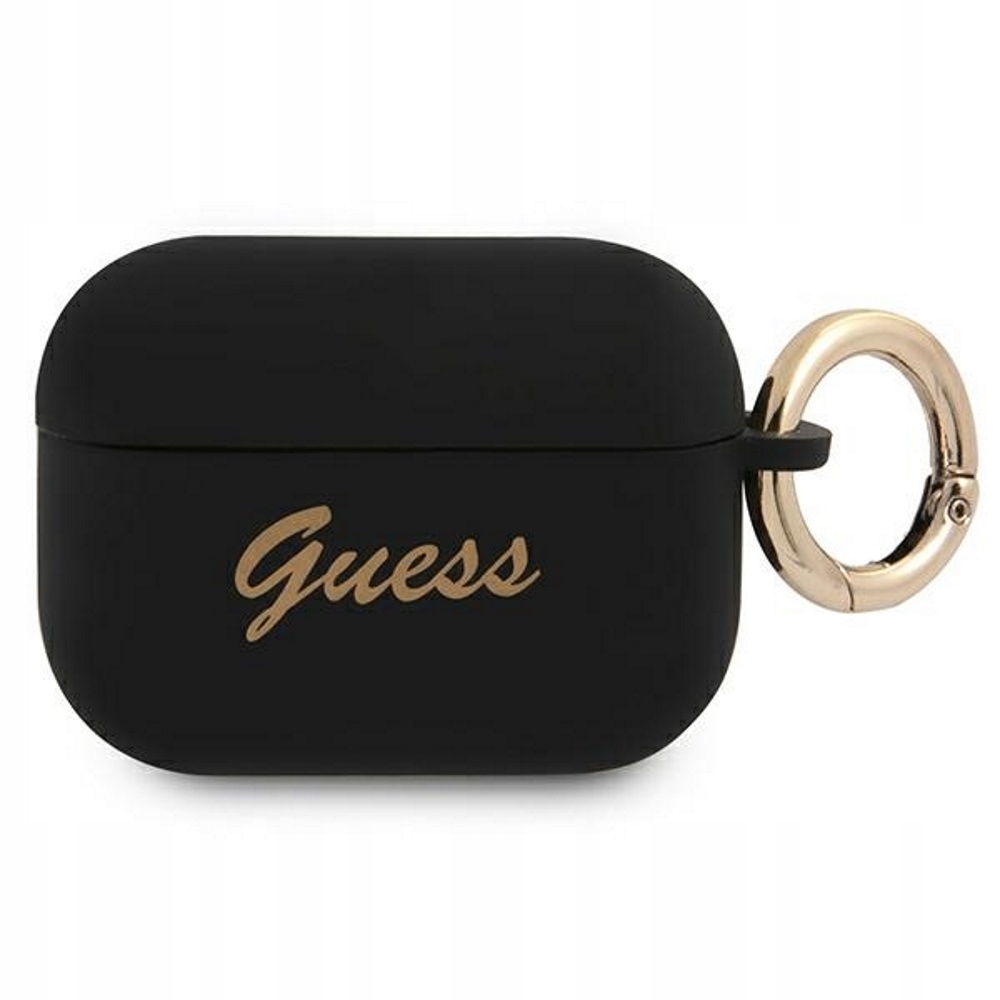 Etui Guess Silicone Vintage Script na AirPods Pro czarne Guess