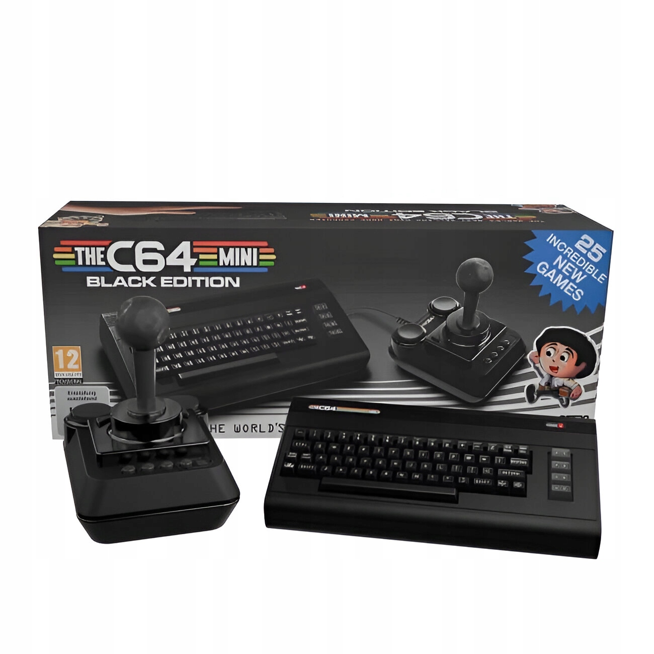 Retro konzole s joystickem Retro Games THEC64 Mini Black Edition