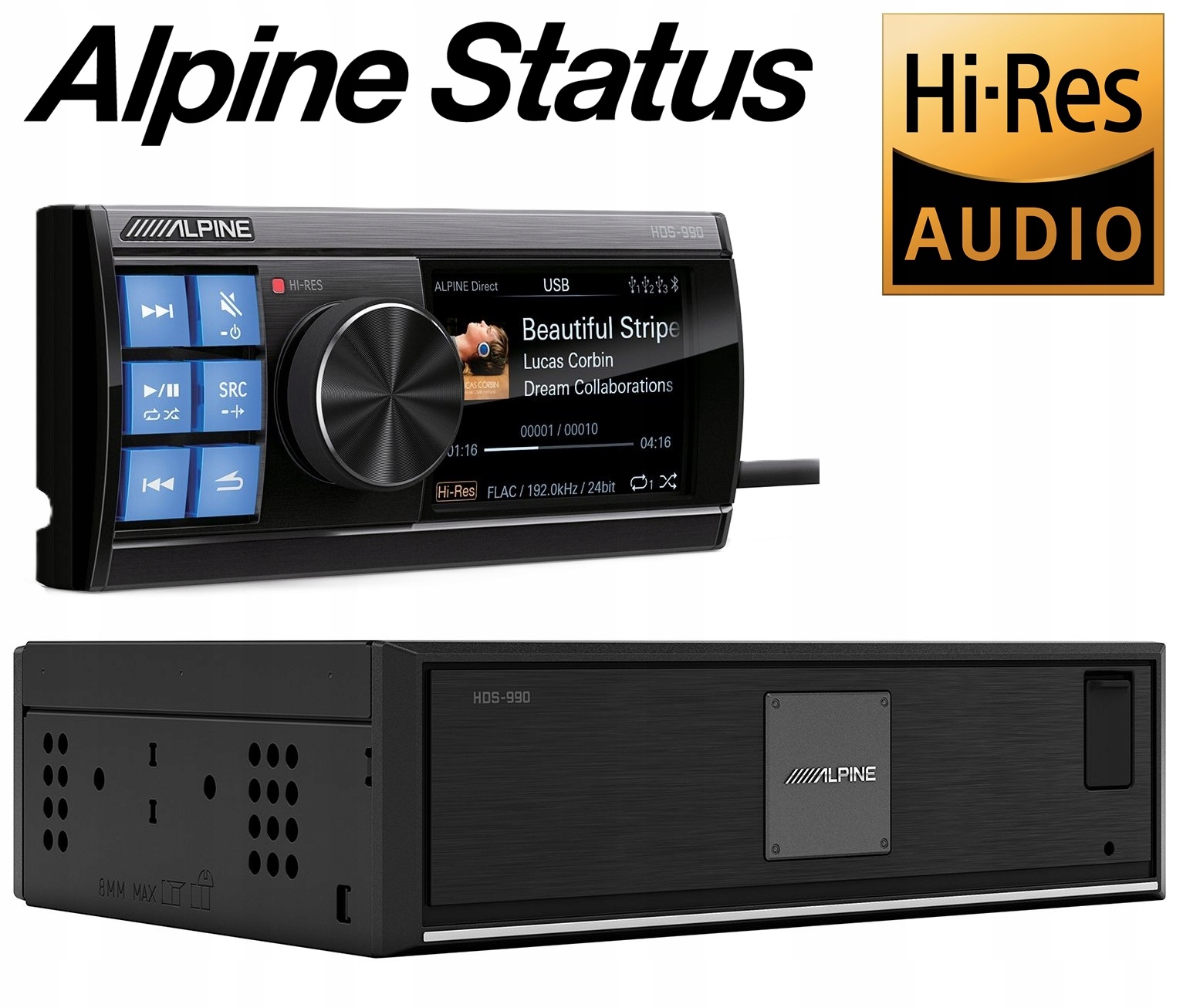 Odtwarzacz Alpine Status HDS-990 Hi-Res Audio Dsd Hi-end
