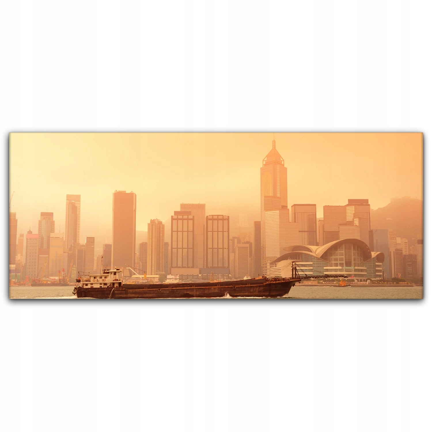 

Canvas na ramie ścienny 125x50 Hong Kong Przystań