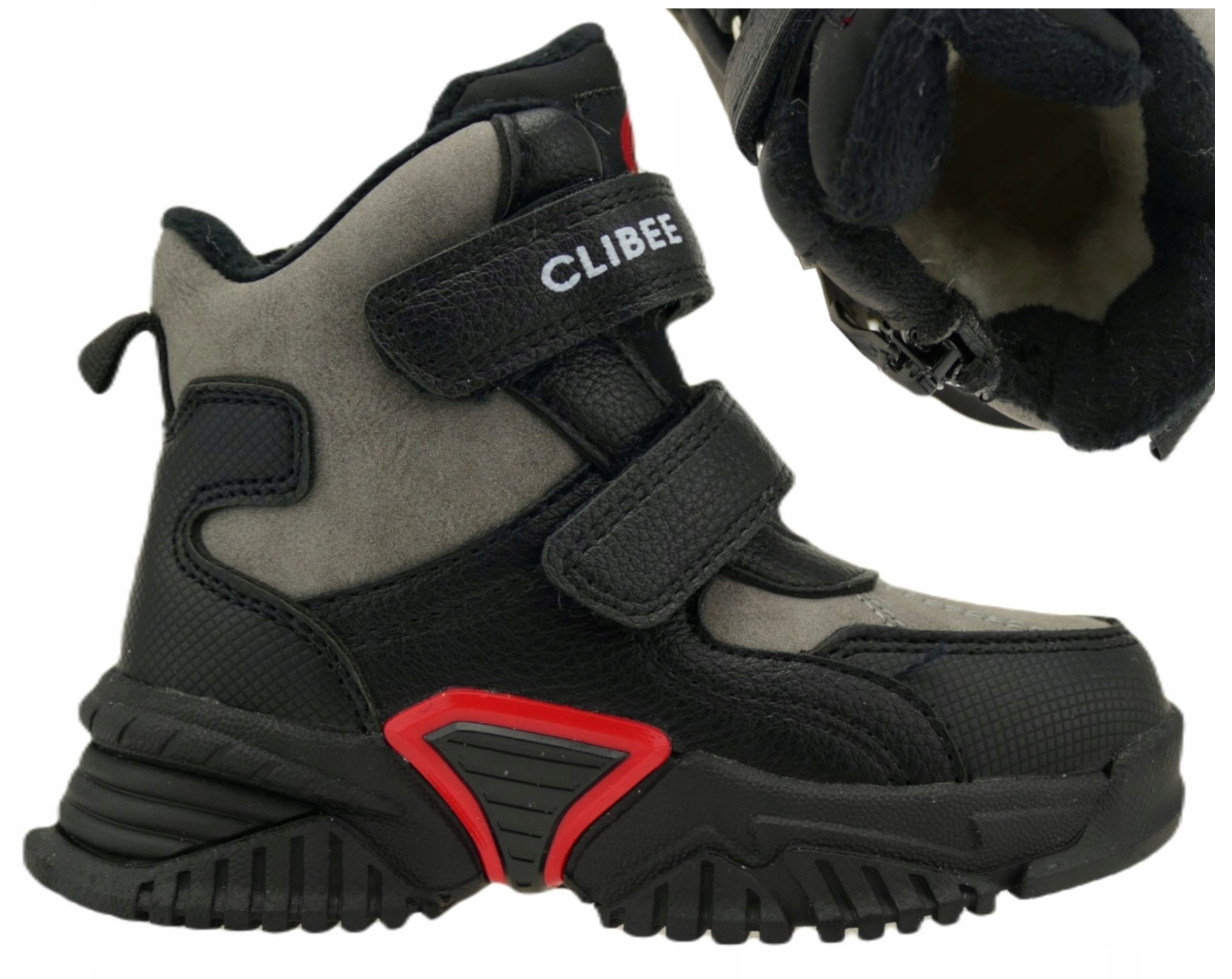 BUTY ZIMOWE CHŁOPIĘCE OCIEPLANE ŚNIEGOWCE RZEPY 26