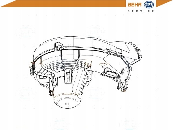 WENTYLATOR DMUCHAWA BEHR HELLA 13124703 1845092 15 Wersja Europejska