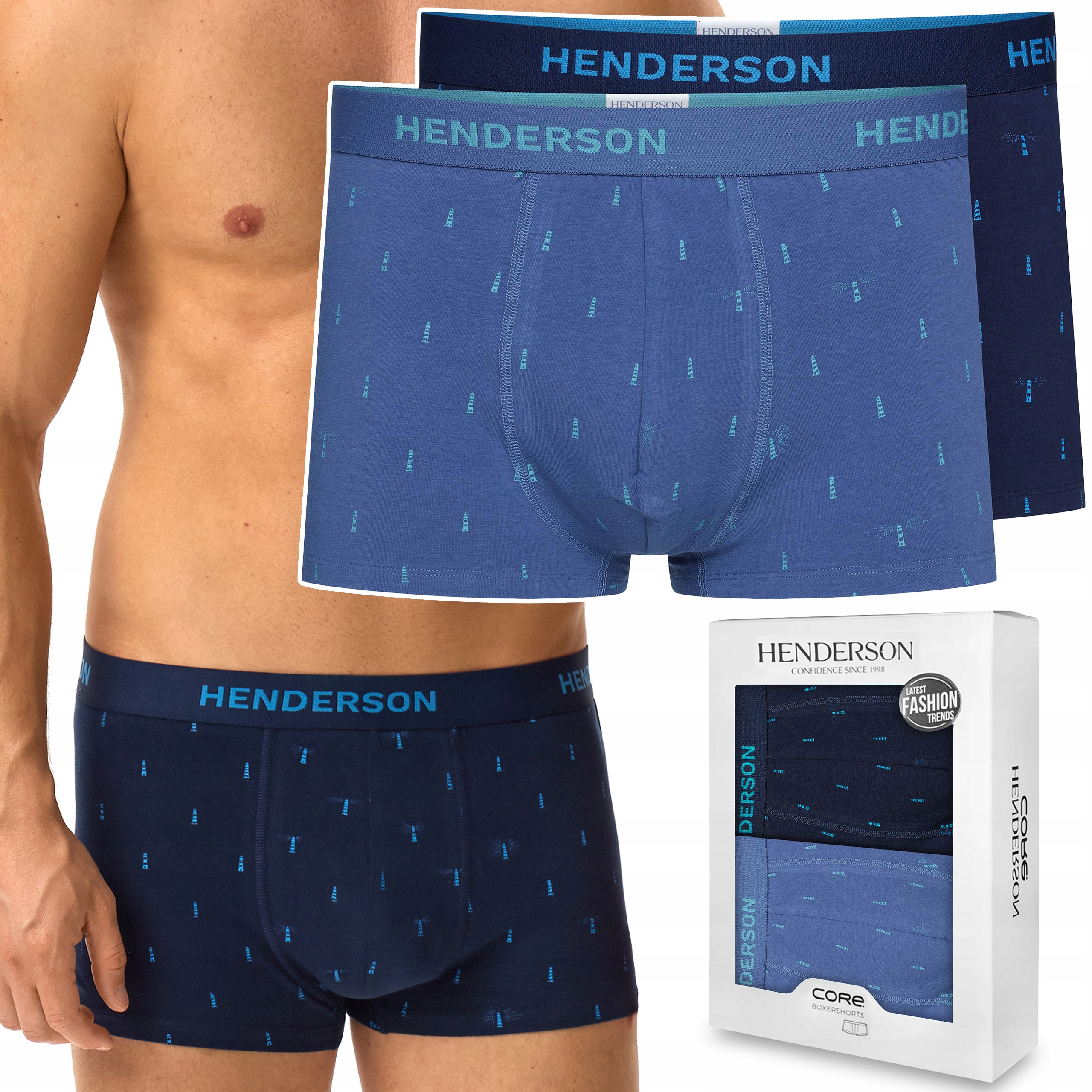 Pánské boxerky 2-PAK slipy kalhotky Henderson 41924 Joy XL