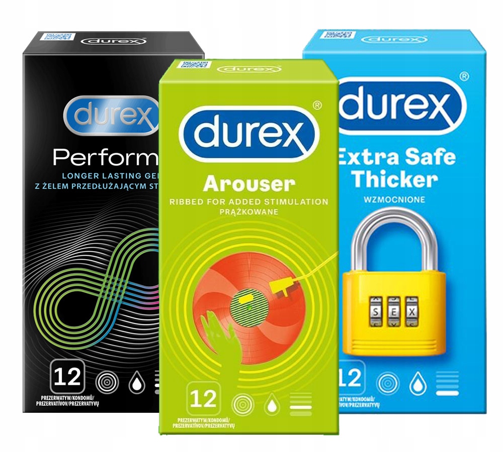 

Prezerwatywy Durex performa arouser extra safe