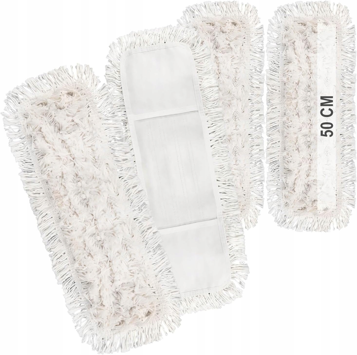 Levně Vložka Vložka Do Mopu Mikrofibra Mop Plochá Zásoba Koncovka 50x13cm 4KS