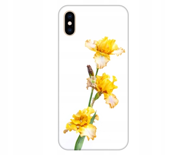 

Etui na telefon iPhone X / Xs Kwiat zólty akwarela