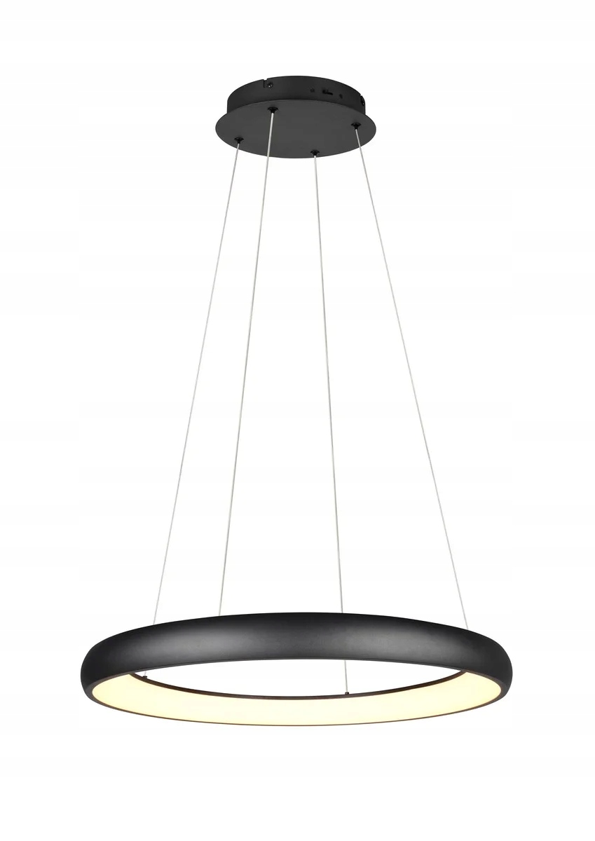 Závěsná lampa černá Led Ø75 cm 59 W s proměnnou barvou Cardona Trio