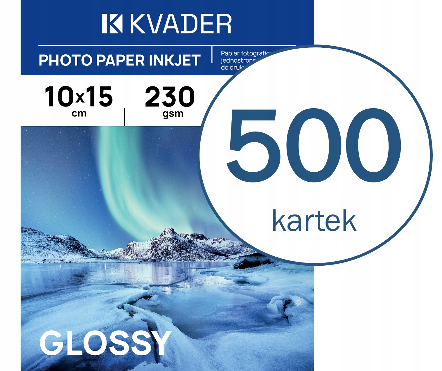500 ks! Fotografický Papír 10x15 Pro Fotky 100x150mm Lesklý 230g Do Inkoustové Tiskárny