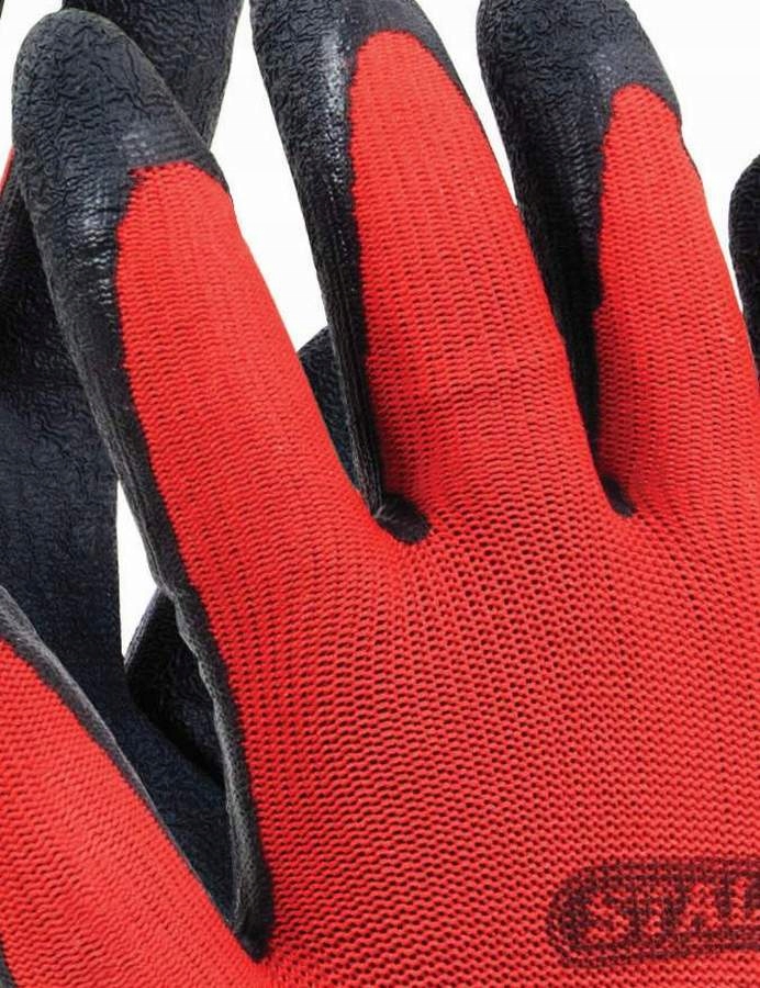 Rękawice robocze czerwone S-LATEX paczka 12 par 10 Kod producenta S-47284