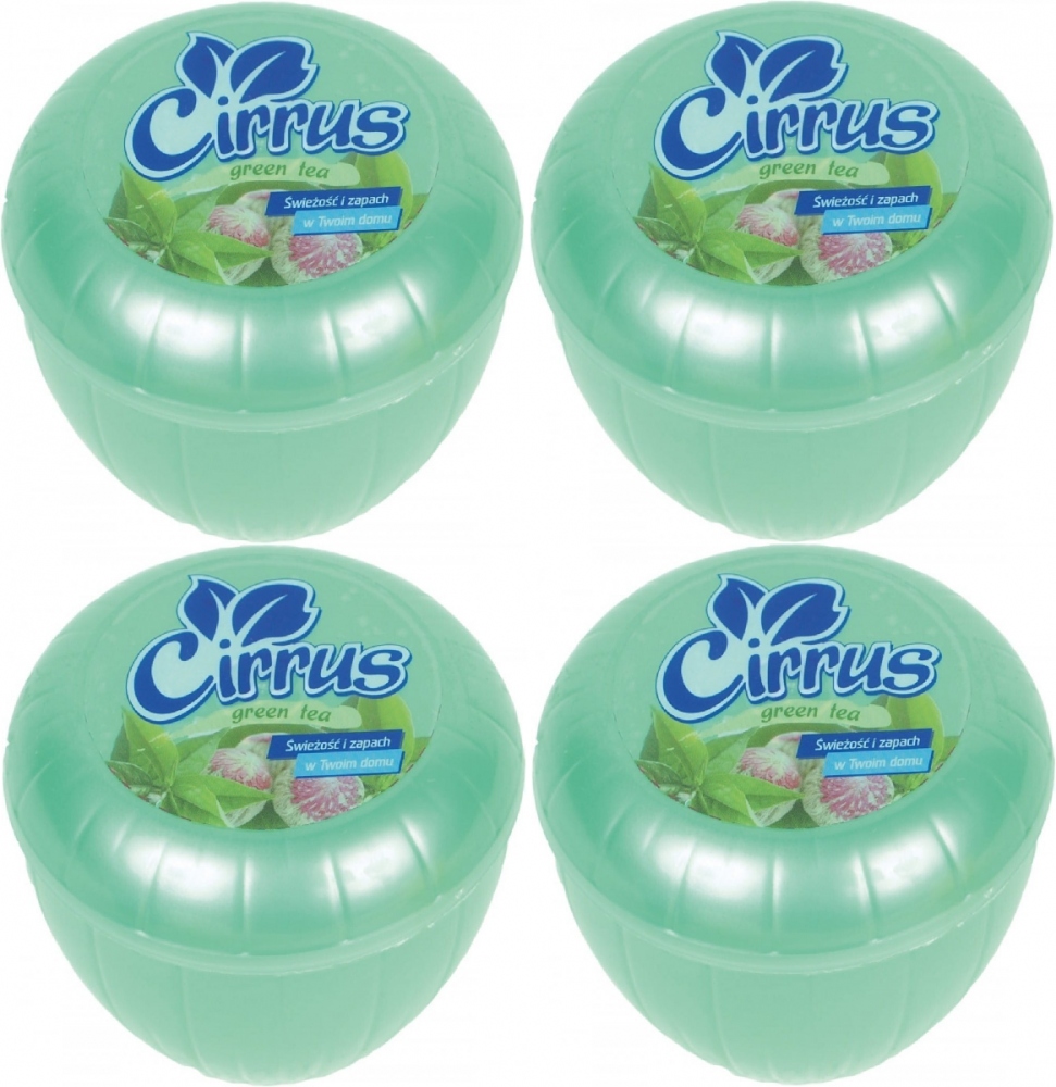 

Odświeżacz powietrza Cirrus green tea żel 4x150g