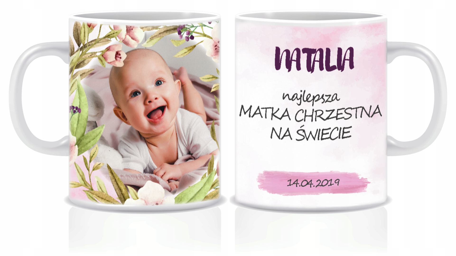 

Kubek podziękowanie dla Chrzestnej, Chrzest