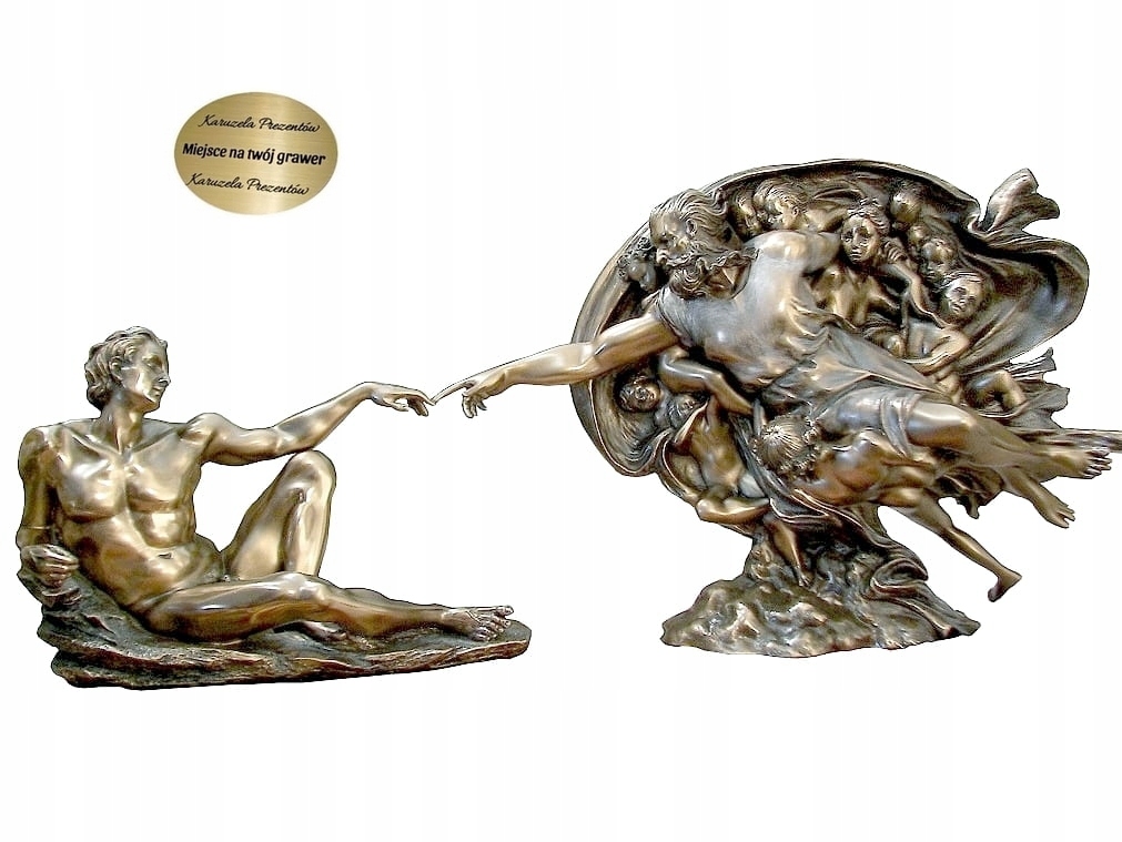 Vytvorenie Adama Figúrka Podľa Michala Anjel Watykan Darček Pre Kňaza